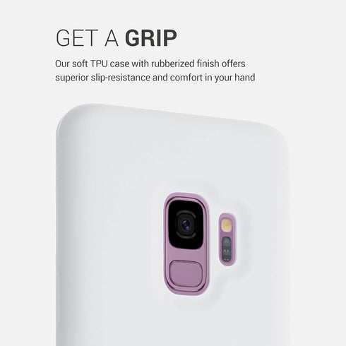 kwmobile Case Compatible with Samsung Galaxy S9 Case - TPU Silicone Phone Cover with Soft Finish - White Matte...