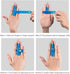 Kuangmi Finger Sleeve Support Protector Finger Splint Brace Use for Pain Relief and Preventing Sports Injuries?L/XL, Blue...