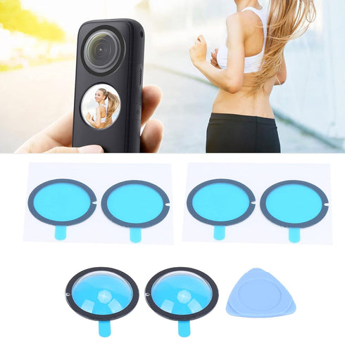 Lens Guards Cover Camera Lens Protector Protective Guard Cover Protector Accessories Lens Protector Guards for Insta360 ONE X2 Panoramic Camera...