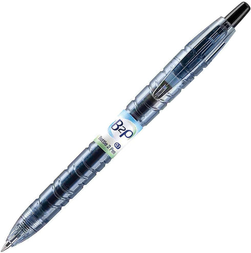 PilotBottle to Pen B2P Retractable Gel Pens, Fine Point, 0.7 mm, 89% Recycled, Translucent Barrel, Black Ink, Pack Of 12...