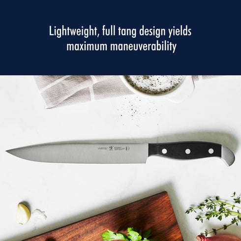 HENCKELS Statement Razor-Sharp 8-inch Slicing Knife, German Engineered Informed by 100+ Years of Mastery, Black/Stainless Steel...