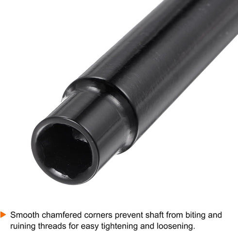 2pcs Extra Long Hollow Socket, 12mm x 200mm Deep Well Impact Nut Driver with 1/4" Quick-Change Hex Shank Power Drill Adapter...