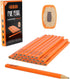 Carpenter Pencils (Pack of 24) - Ergonomic Design Carpenter Pencil - Heavy Duty Construction Pencil - Comfortable Carpenters Pencil - High Visibil...