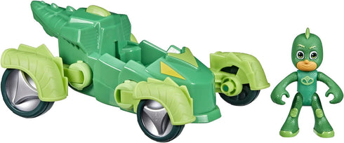 PJ Masks Gekko Deluxe Vehicle Preschool Toy, Gekko-Mobile Car with 2 Wheel Modes and Gekko Action Figure for Kids Ages 3 and Up...