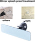 Frameless anti-glare rearview mirror, universal car interior rearview mirror, anti-glare adhesive suction cup blue mirror car endoscope (9.4 "X2.5...