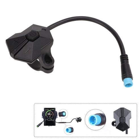 Switch Controller for P850C Controller Electric Bike Accessory Bike Conversion 4 PIN Switch Button Controller for P850C Mid Mount Motor Display Pa...