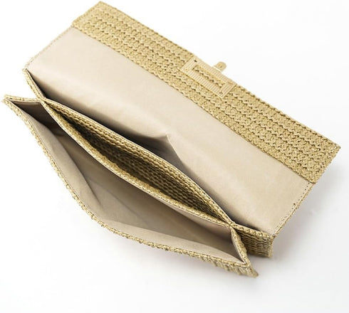 Straw Clutch Purses for Women Summer Woven Beach Bag Envelope Handbags Cell Phone Evening Purse for Wedding...