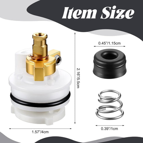 2 Pack Shower Cartridge Repair Kit Compatible with Delta Rp1991, Replacement Stem Unit Fits 1600 Series Single Handle Tub Shower Valves Includes R...