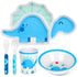 Lehoo Castle Toddler Plates and Bowls Set, Kids Dinnerware Set Includes Plate, Bowls, Toddler Utensils, Cup, Toddler Forks and Spoons, BPA Free, D...