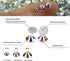 Rhinestones Non Hotfix ss 20 Crystal AB 1440 pcs,5mm Flat Back Glass Diamond Cut Stone,Spark Round Glitter Gems for DIY Craft,Shoes,Cup,Bling Proj...