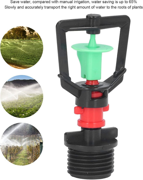 20 Garden Irrigation Nozzles, 360° Swivelling Irrigation Sprinklers, Atomised Rotary Irrigation Nozzles with G1/2 Male Thread for Greenhouse Garde...