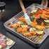 Stainless Steel Roasting Pan, Broiler Pan with Rack Set, Rectangular Roaster Perfect for Cooking and Baking.(9.3 * 6.9 * 2in)...