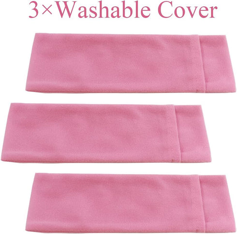 Perineal Cooling Pad, Postpartum Cold Packs Gel Bead Ice Pack Cold Therapy for Women After Pregnancy and Delivery, 2 Ice Pack and 3 Cover (Pink Ge...