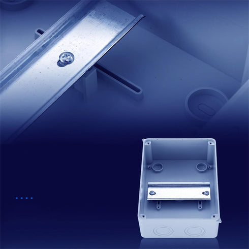 2 Way Circuit Breaker MCB Distribution Protection Box with DIN Rail, IP65 Waterproof,for Miniature Circuit Breaker, Electrical Box for Indoor Wall...