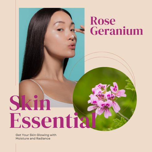 Rose Geranium Essential Oil - 100% Essential Oil - 4 fl oz - Amber Glass Bottle - GreenHealth...