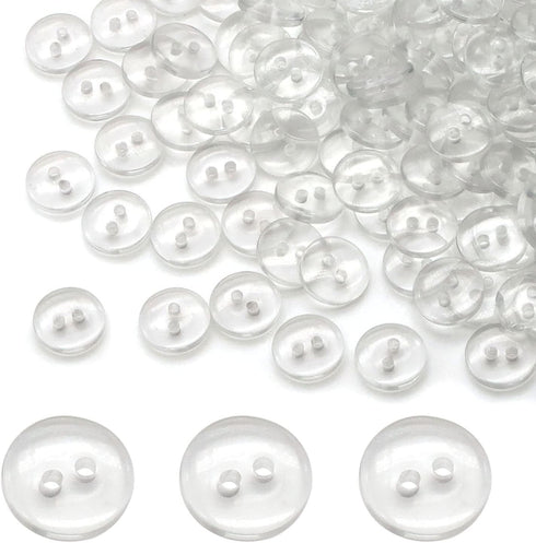 1000 Pieces Resin Buttons 2 Holes Sewing Flatback Button Round Craft Buttons for Sewing, Scrapbooking, DIY Project Sewing Buttons (11.4mm)...