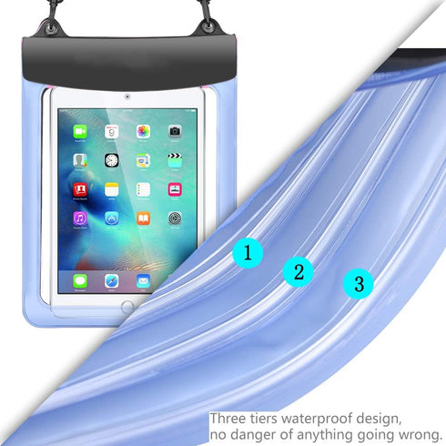 Universal 9.7-11 inch Tablet Waterproof Case Dry Bag Pouch Fit for iPad 10.2 10.9, iPad Air 10.9, iPad Pro 11, Samsung Galaxy Microsoft Surface Le...