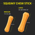 Playology Squeaky Chew Stick Dog Toy for Large Dog Breeds (35lbs and Up) - Engaging All-Natural Cheddar Chesse Scented Dog Chew Toy for Moderate C...