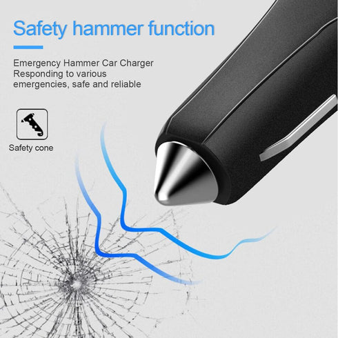 Quick Charge QC 3.0 Car Charger, 4 Multi Ports Front/Back Seat Car Charger Adapter for Andriod iOS Devices with 5.6 Feet Cable, Fit for Most Cars....