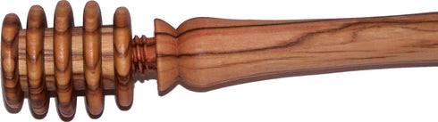 Holy Land Market Organic All Natural Handcrafted Olive Wood Honey Dipper - 2 Pieces (Length 6") - Asfour Outlet Trademark...