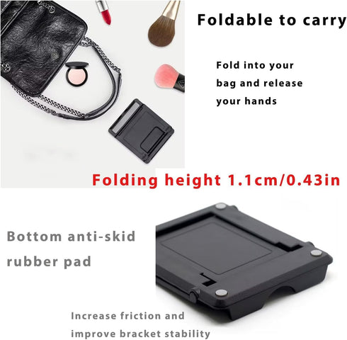 DRM 2 Pack Phone Stand Holder for Desk Portable Cell Phone Holder Multi-Angle Adjustable Compatible with iPhone, Huawei Galaxy Phones Tablet with ...