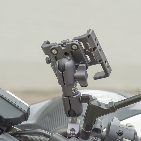 FANAUE Composite Double Socket Swivel Arm,DA-100PRO 3.7" Length, Aluminum Construction, Compatible with RAM Mounts B Size 1" Ball Components...