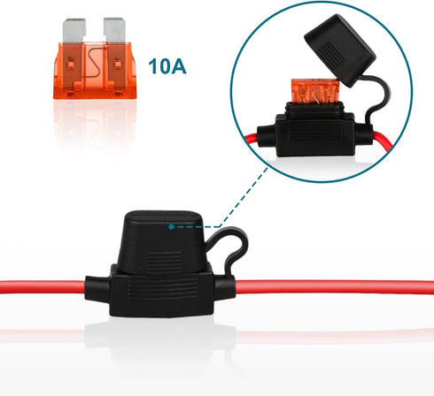 SAE Extension Cable, 2FT 16AWG SAE Battery Connector, Ring Terminal Harness Accessory Cable by MENTBERY...