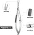 2 Pieces 4.7 Inch Embroidery Scissors Eyebrow Scissors Spring Action Curved Tip Scissors Stainless Steel Cutting Eyebrow Trimming Craft Scissor...