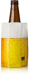 Vacu Vin Beer Cooler Sleeve – Flexible Bottle Chiller – Active Cooling Reusable Ice Sleeve – Fits Standard Beer Bottles – Portable Drink Cooler fo...