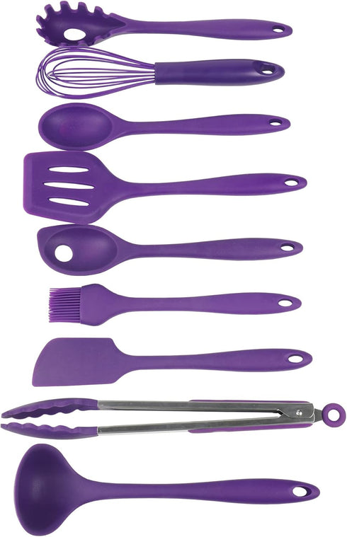 Chef Craft Premium Silicone Spaghetti/Pasta Fork, 11.5 inch, Purple...