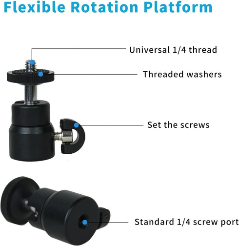 Lightweight Mini Tripod for Camera/Phone/Webcam, Extendable Stand, for Logitech Webcam C615 C920 C922 C922x C925e C930 C930e or Other Devices with...