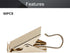 MroMax 60PCS Curtain Clip Hook Set Clips for Curtain Photos Home Decoration Art Craft Display Light Gold...