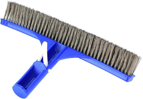 Brush Pool Brush Steel Wire 1Pc Swimming Pool Wall Brush with Steel Wire Bristles for Spa Pond Cleaning Equipment...