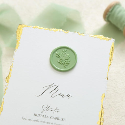 UNIQOOO Mailable Glue Gun Sealing Wax Sticks for Wax Seal Stamp - Moss Green, Great for Wedding Invitations, Cards Envelopes, Snail Mails, Wine Pa...