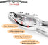3Pcs Crab Crackers Seafood Tools Stainless Steel Nut Cracker Set for Shellfish, Crab Shells and Nuts Cracking with Storage Bag...