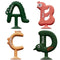 Baby Teething Toy Set - Silicone Teethers for Soothing Relief of Sore Gums, Heat Resistant up to 200°C, Includes Alphabet & Animal Shapes for Babi...