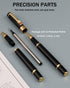 Metal Ballpoint Pens Set, Fancy Fine Point Smooth Writing Pens, Luxury Rollerball Pen with 10 Ink Refills 0.5 mm for Journaling, Men Executive, No...