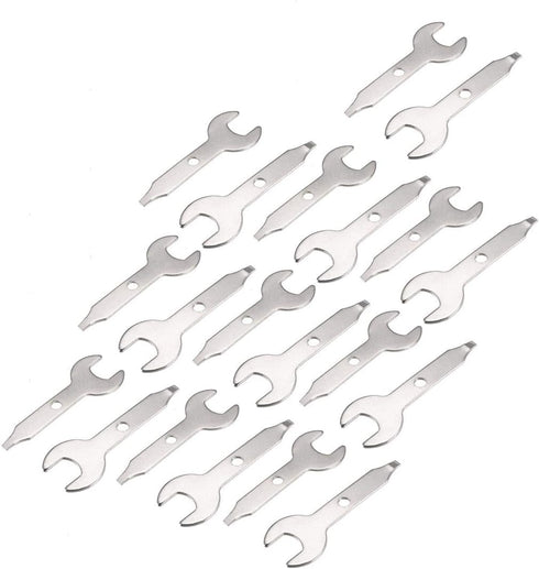 uxcell Electrical Grinder Wrench, 9.5mm Single Open End Wrench Spanner 20pcs...
