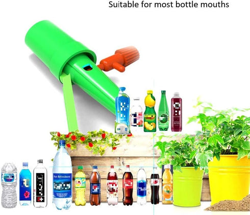 Automatic Plant Watering Device, Self Watering Spike Vacation Plants Drip Irrigation System 12 Pieces, with Anti-tilt Bracket Slow Release Control...
