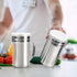 Accmor 2pcs Stainless Steel Dredge, Salt Pepper Dredge Shakers with Handle, Seasonings Spice Shakers with Lid, 14 Ounce...