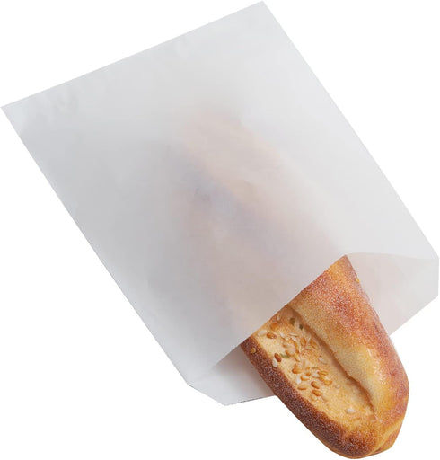 FOCCIUP 6x8 Inch 100 Pcs Small Flat Paper Bag Semi-Transparent Glassine Bags for Party Favor...