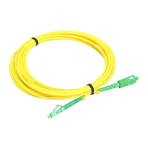 5M LC APC to SC APC Fiber Optic Patch Cable Single Mode Simplex Optical Patch Cord 9/125µm Fiber Optic Cable LC APC-SC APC 5 Meter (16.4ft)...
