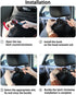 2 Pack 360° Rotation Car Headrest Hook with Phone Holder, Backseat Car Organizer, 2 in 1 Car Vehicle Back Seat Headrest Mobile Phone Holder Hanger...