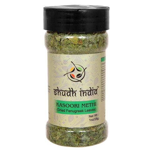 Shudh India Dried Fenugreek Leaves (Kasoori Methi) Ground Spice ~ All Natural | Salt-Free | Vegan | No Colors | Gluten Friendly | NON-GMO | Indian...