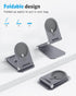 OMOTON Stand for MagSafe Charger, Foldable Phone Stand Holder for MagSafe Accessories, Not Include Charger or Cable, Compatible with iPhone 16/15/...