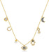 SLOONG Evil Eye Necklace Hamsa Hand Necklace 14K Gold Plated Dainty Necklace White Blue Cz Pendant Necklace for Women...