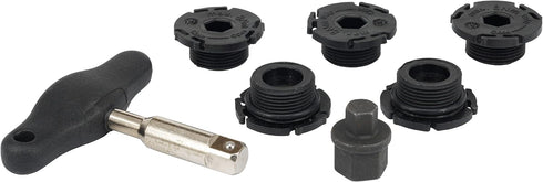 5 PCS Engine Oil Pan Drain Plug Replace 11137605018 Wtih 1 PCS Removal Install Tool Assembly for 2012- BMW X1 X3 X4 X5 Z4, 220i 228i 320i 328i 330...