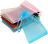 50pcs Organza Bags-Mix Color 3.54''x4.33''(9x11cm) Satin Drawstring Organza Pouch Wedding Party Favor Gift Bag Jewelry Watch Bags...