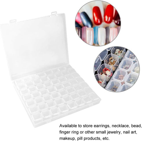 Sonew Plastic Storage Box Organizer Container Adjustable Divider Removable Grid Compartment for Jewelry Beads Earring Container Tool Fishing Hook ...