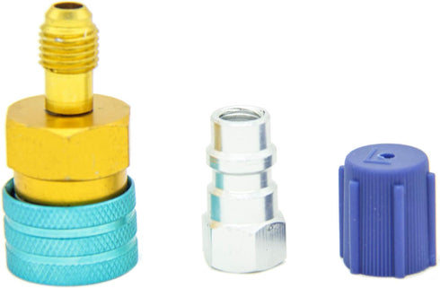 R1234YF To R134A Low Side Quick Coupler Adapter, R134a Adapter Car Air-conditioning Fitting Connector Refrigerant Can Compatible Valve Tool, R134a...